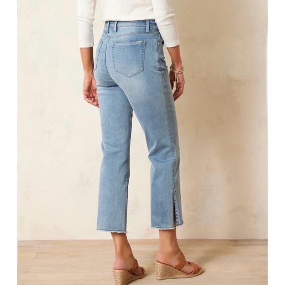 Tommy Bahama Boracay Indigo High-Rise Kick Flare Jeans - Picture 3 of 16